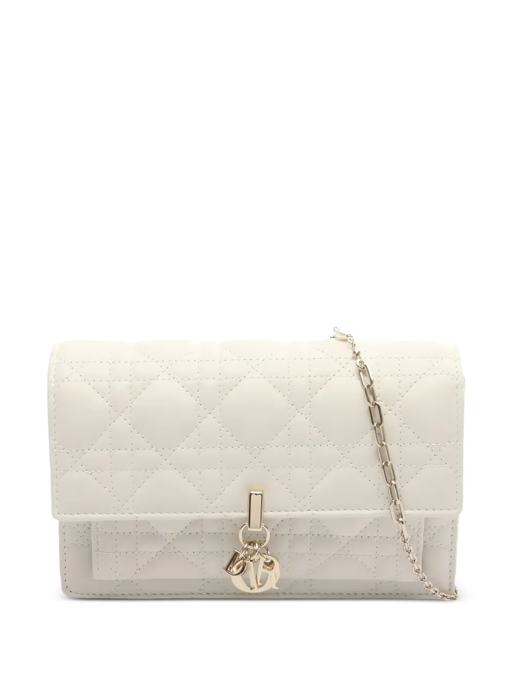 Christian Dior Pre-Owned 2010s Daily Canage chain leather wallet - Toni neutri