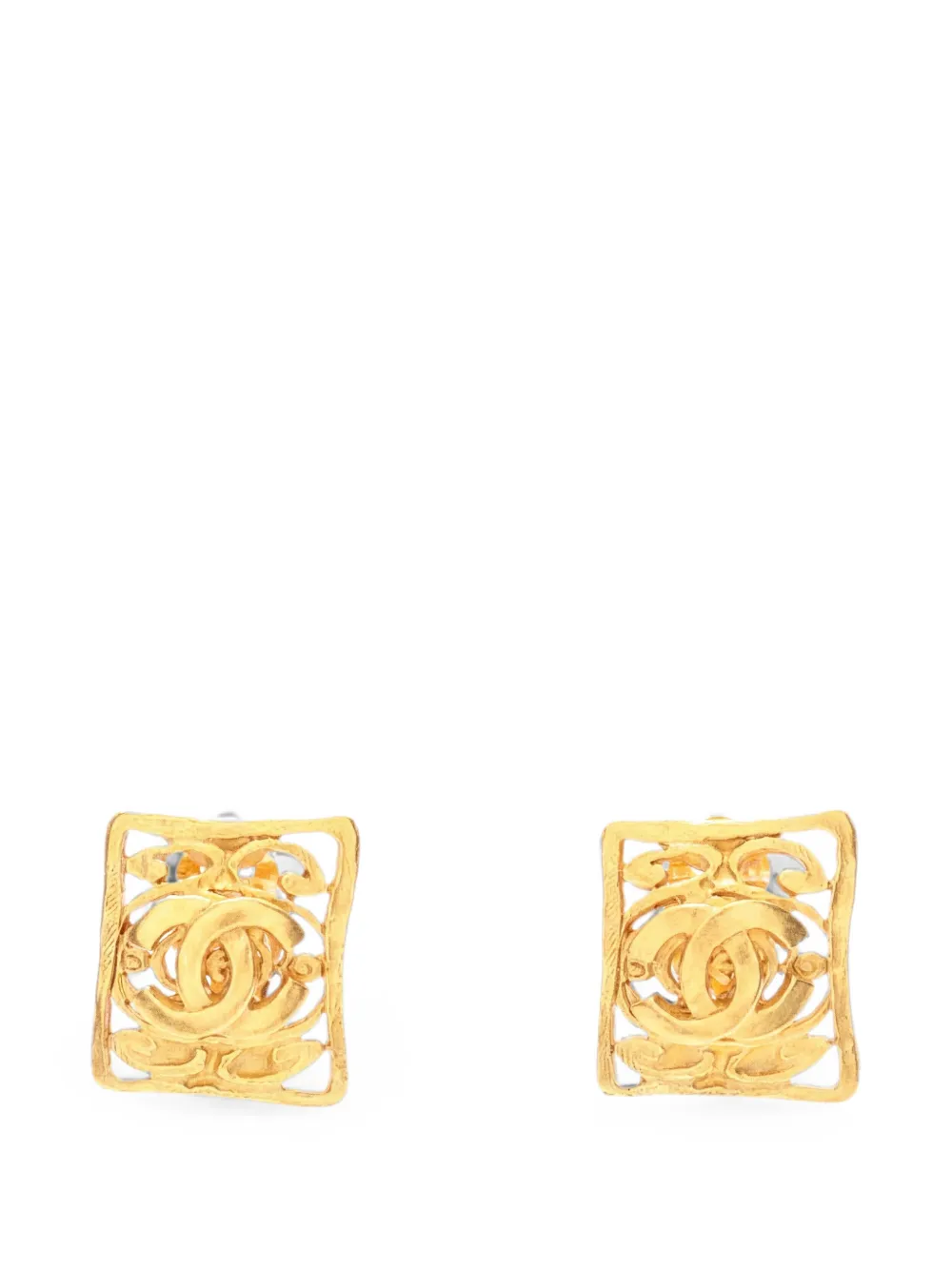 CHANEL Pre-Owned 1986-1988 Coco Ohrringe - Gold