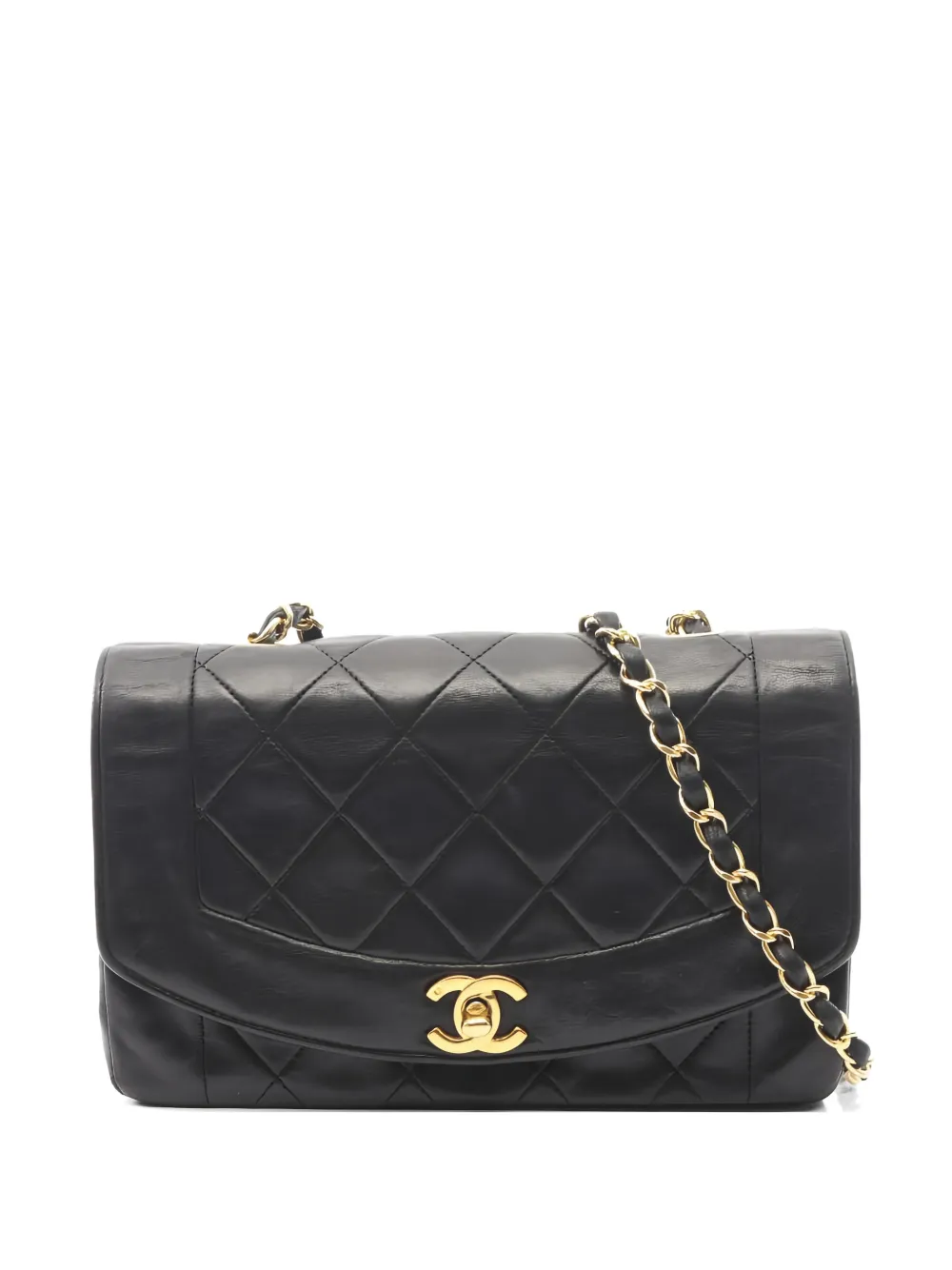 CHANEL Pre-Owned 1989-1991 Diana Flap chain-strap shoulder bag - Nero