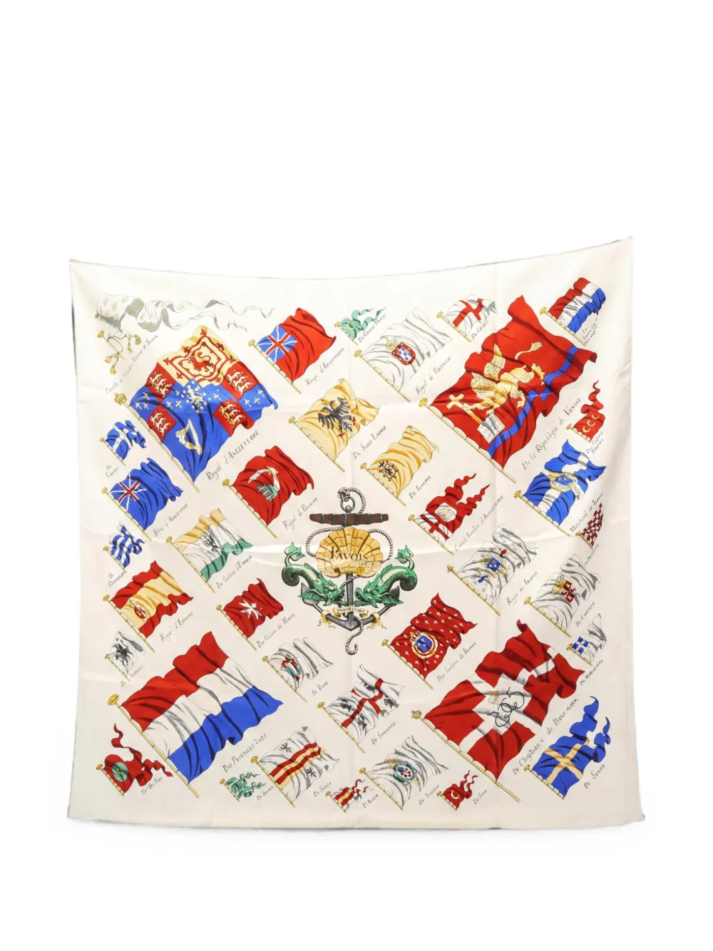 Hermès Pre-Owned Foulard 90 Pavois con stampa - Toni neutri