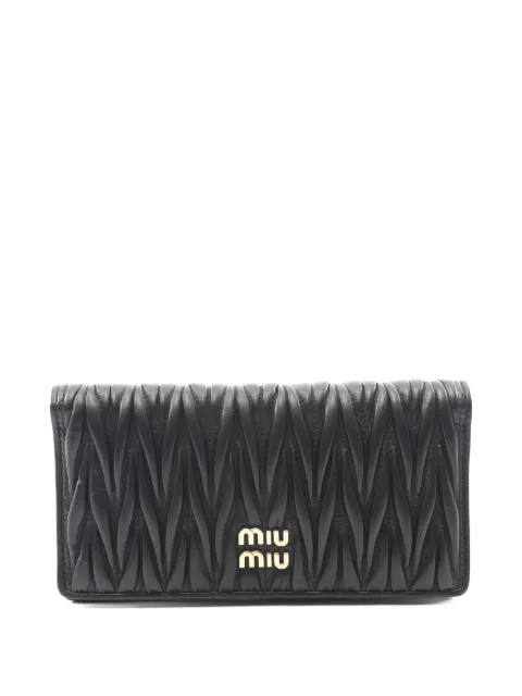 Miu Miu Pre-Owned bi-fold leather wallet