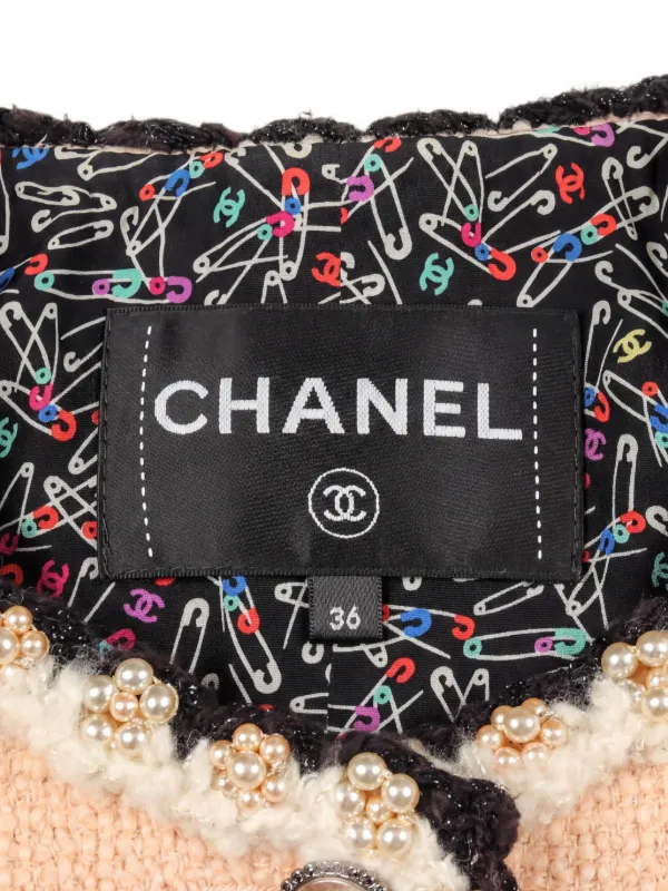CHANEL Pre-Owned 1980s Buttoned Tweed Jacket | Neutrals | FARFETCH
