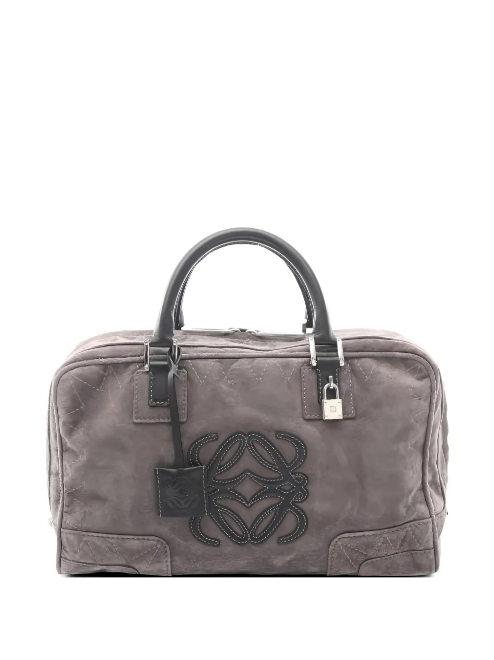 Loewe Pre-Owned 2000s Amazona 36 quilted tote bag - Grigio