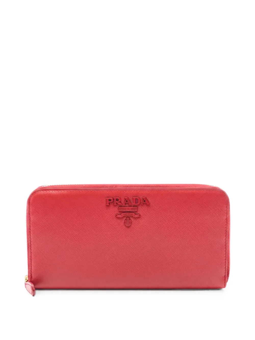 Prada Pre-Owned Portafoglio in pelle con zip anni 2000 - Rosso