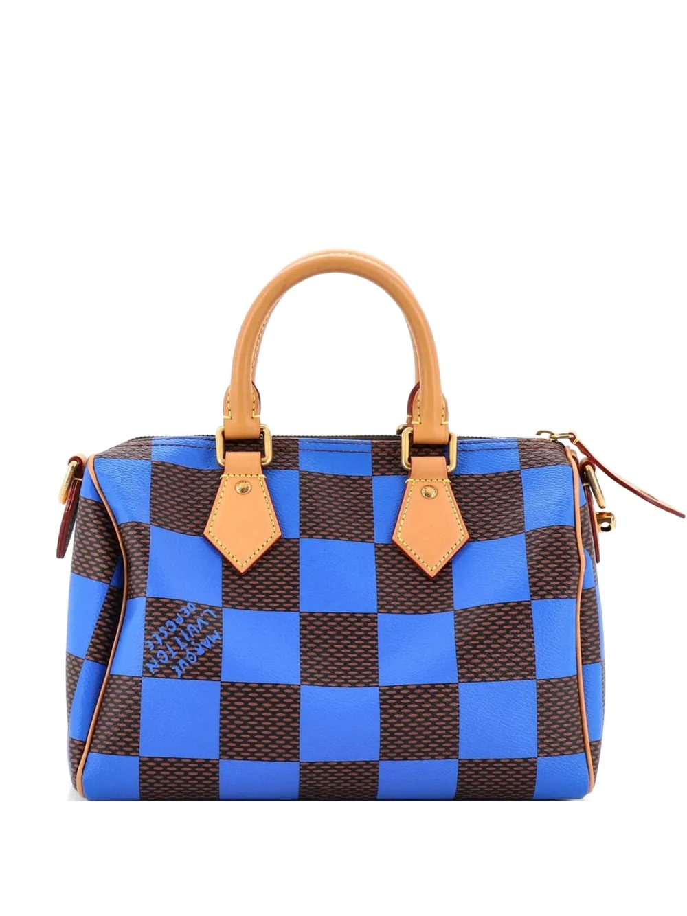 Louis Vuitton Pre-Owned Speedy Bandouliere Bag Damier Pop 25 satchel - Blau