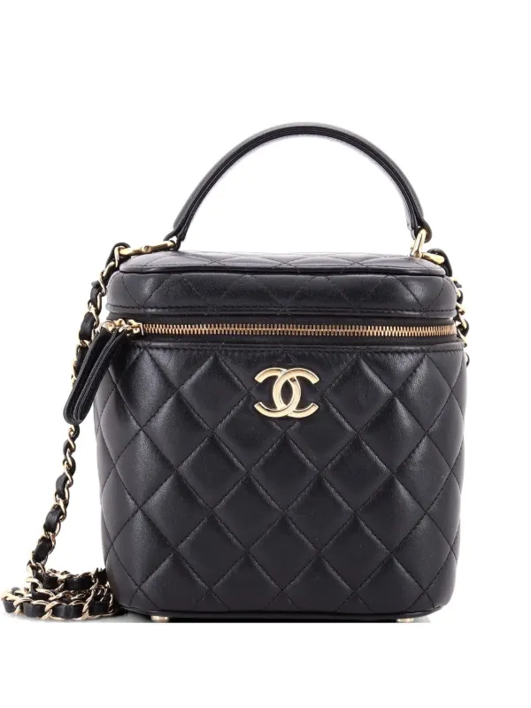 CHANEL Pre-Owned ココマーク トップハンドル バニティケースウィズ 