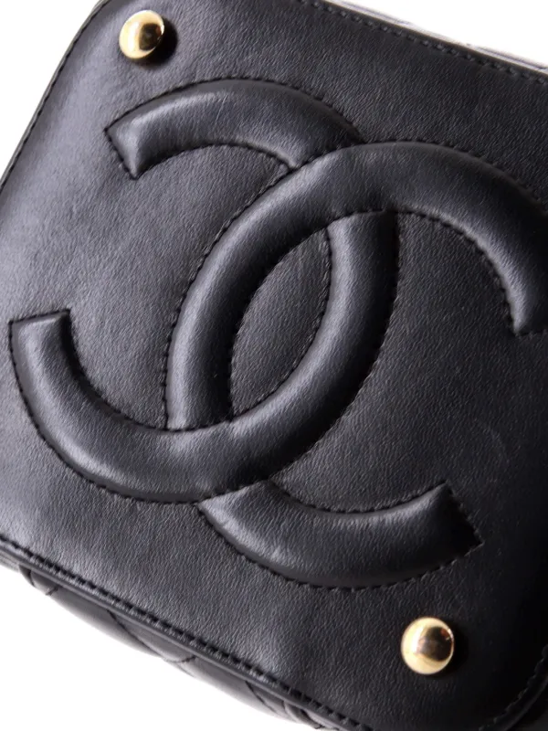 CHANEL Pre-Owned ココマーク トップハンドル バニティケースウィズ