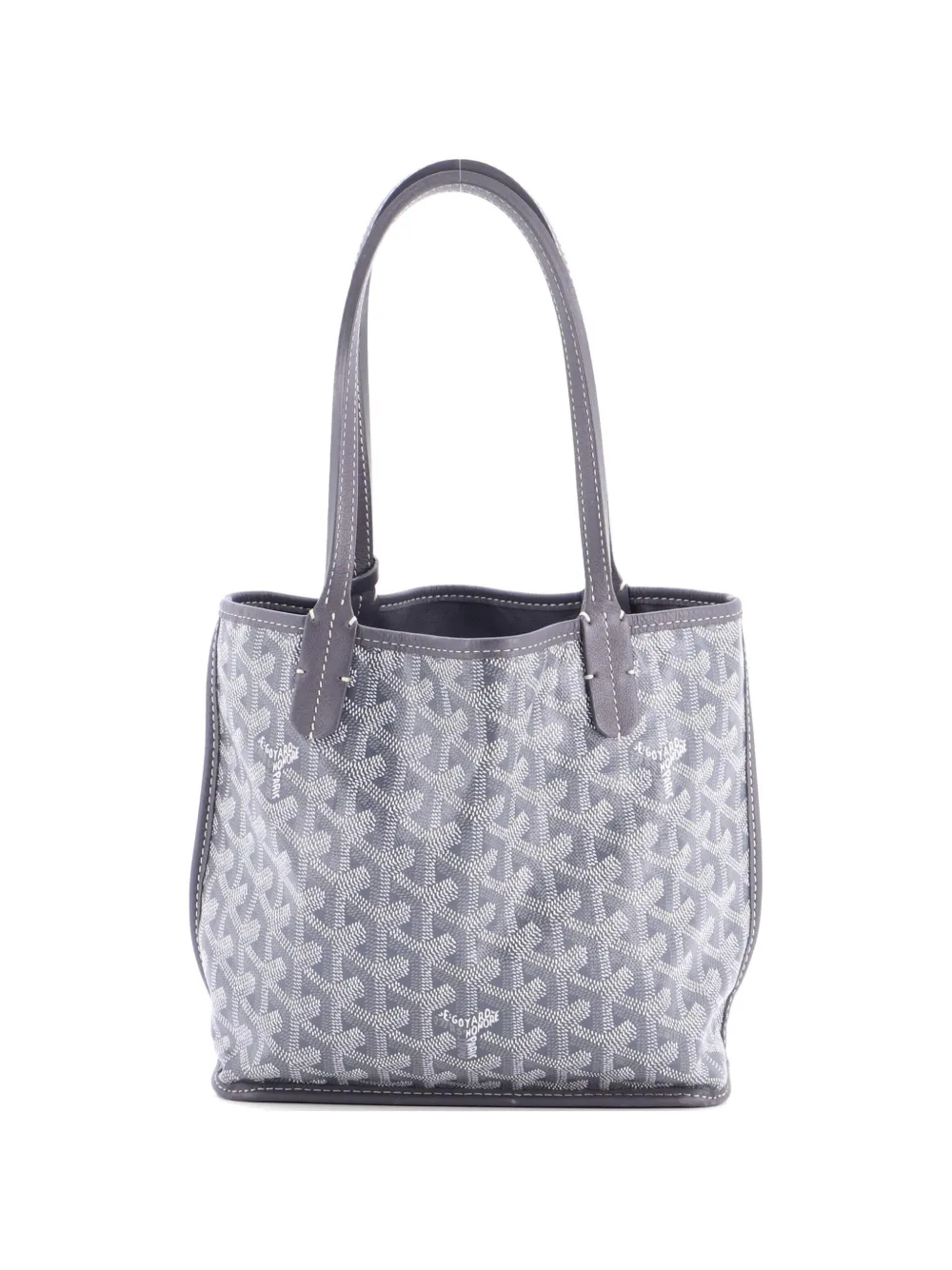 Goyard Pre-Owned Anjou Reversible Tote Coated Canvas Mini satchel - Grigio