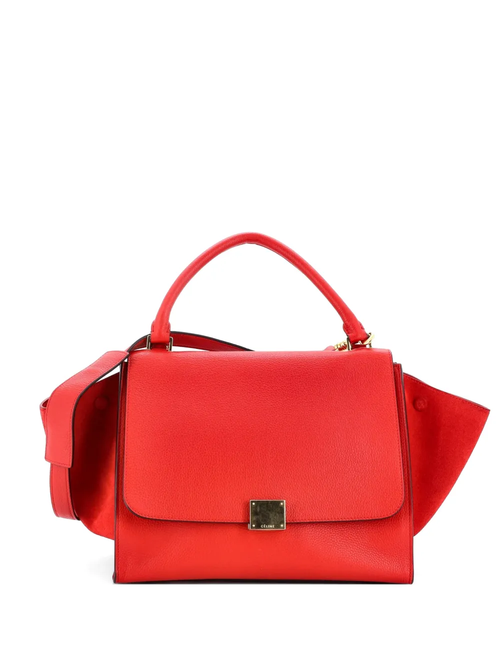 Celine Pre-Owned Trapeze Bag Leather Medium satchel - Rosso