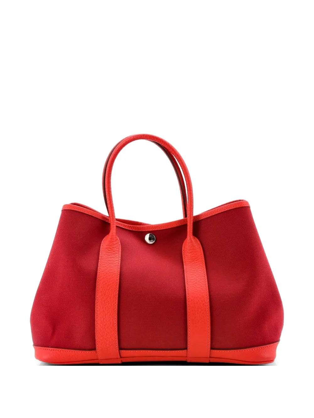 Hermès Pre-Owned Garden Party Toile and Leather 30 tote bag - Rosso