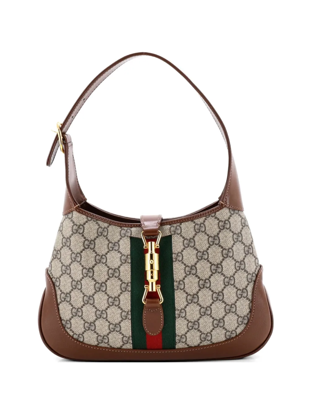 Gucci Pre-Owned Jackie 1961 GG Coated Canvas Small hobo bag - Marrone