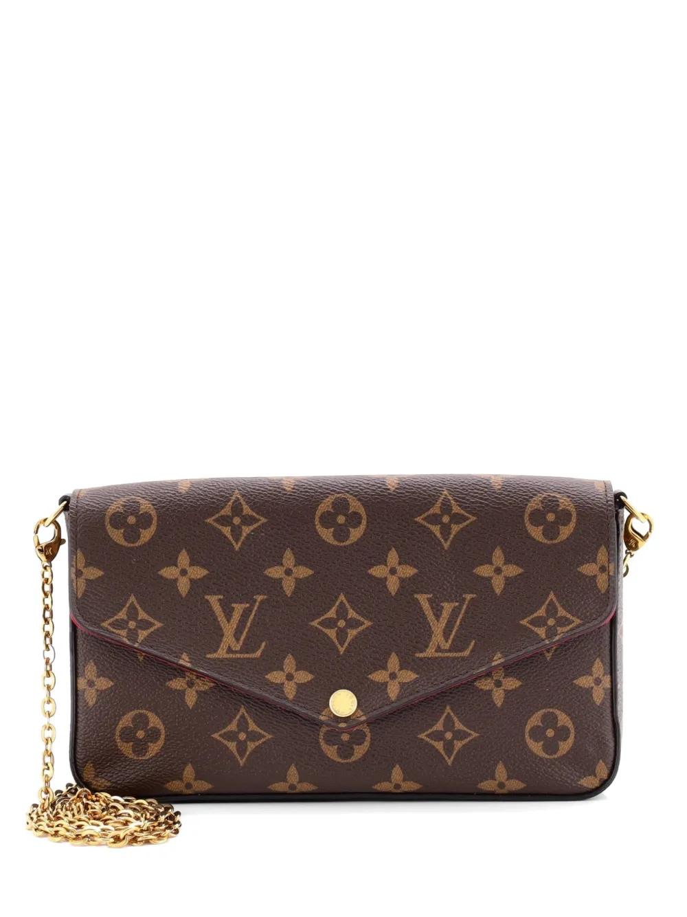 Louis Vuitton Pre-Owned Felicie Pochette Monogram Canvas crossbody bag - Marrone