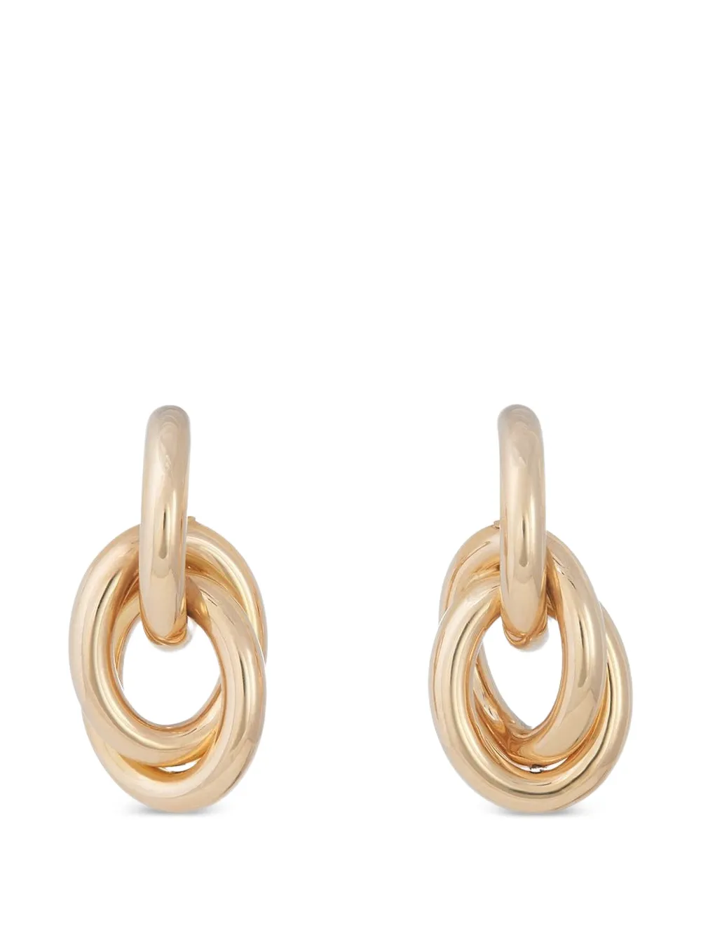 Sidney Garber oval drop earrings - Oro