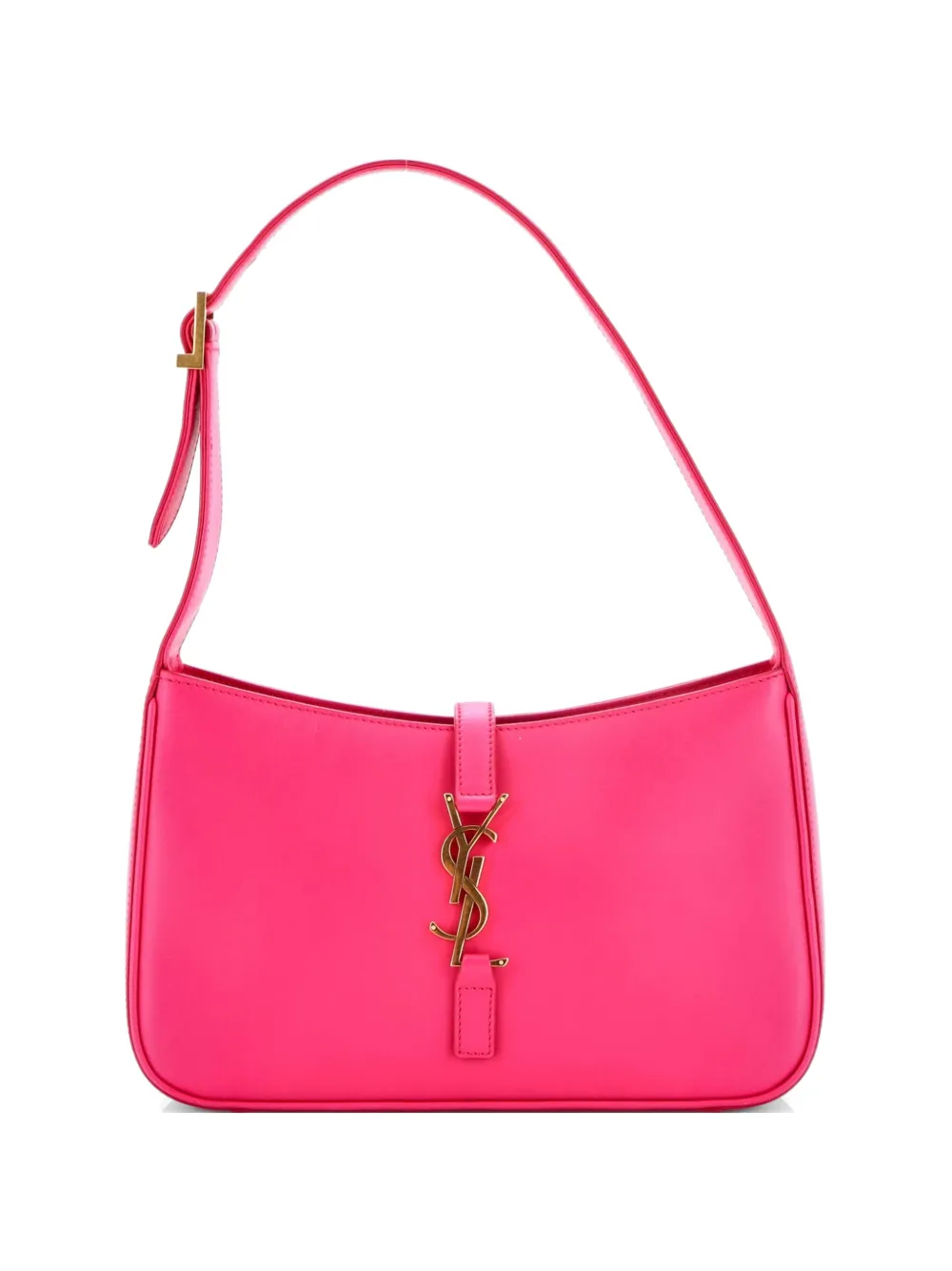 Saint Laurent Pre-Owned Le 5 a 7 Leather Small hobo bag - Rosa