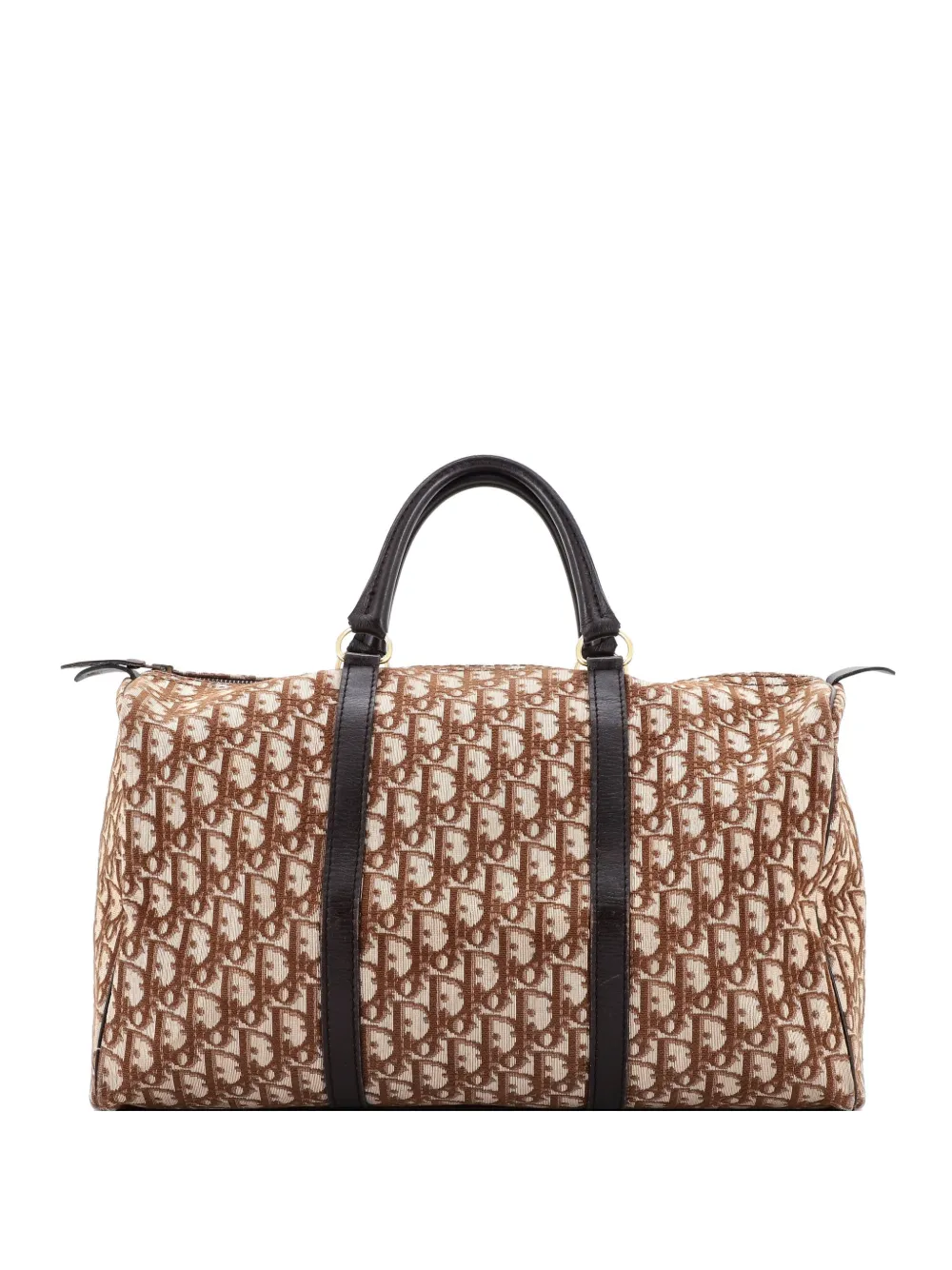 Christian Dior Pre-Owned Vintage Trotter Boston Bag Diorissimo Canvas Large handbag - Marrone