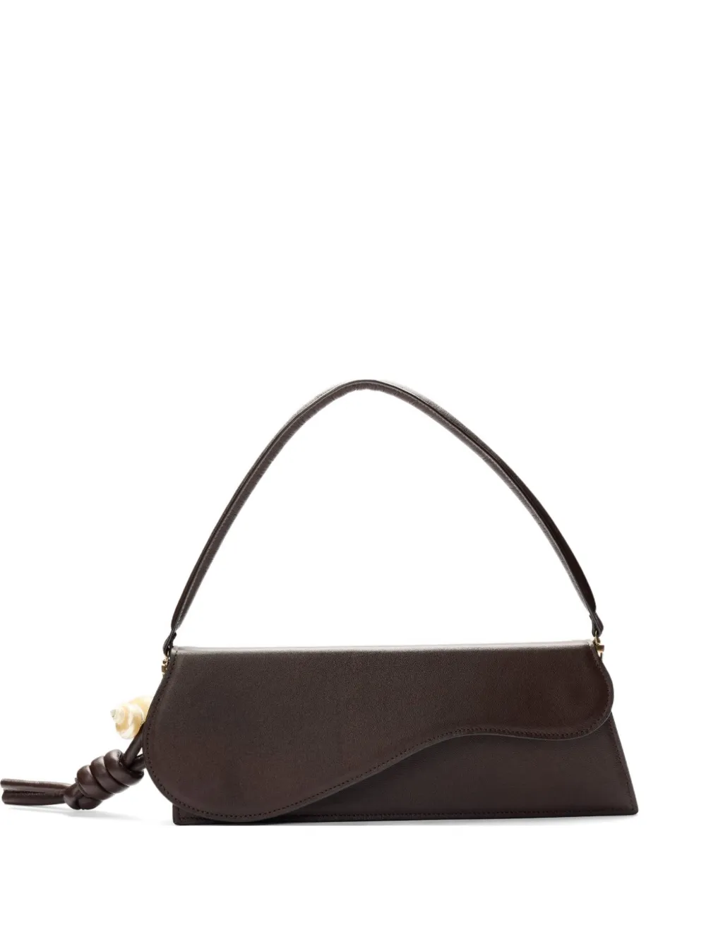 Baobab Borsa asimmetrica in pelle con manico - Marrone