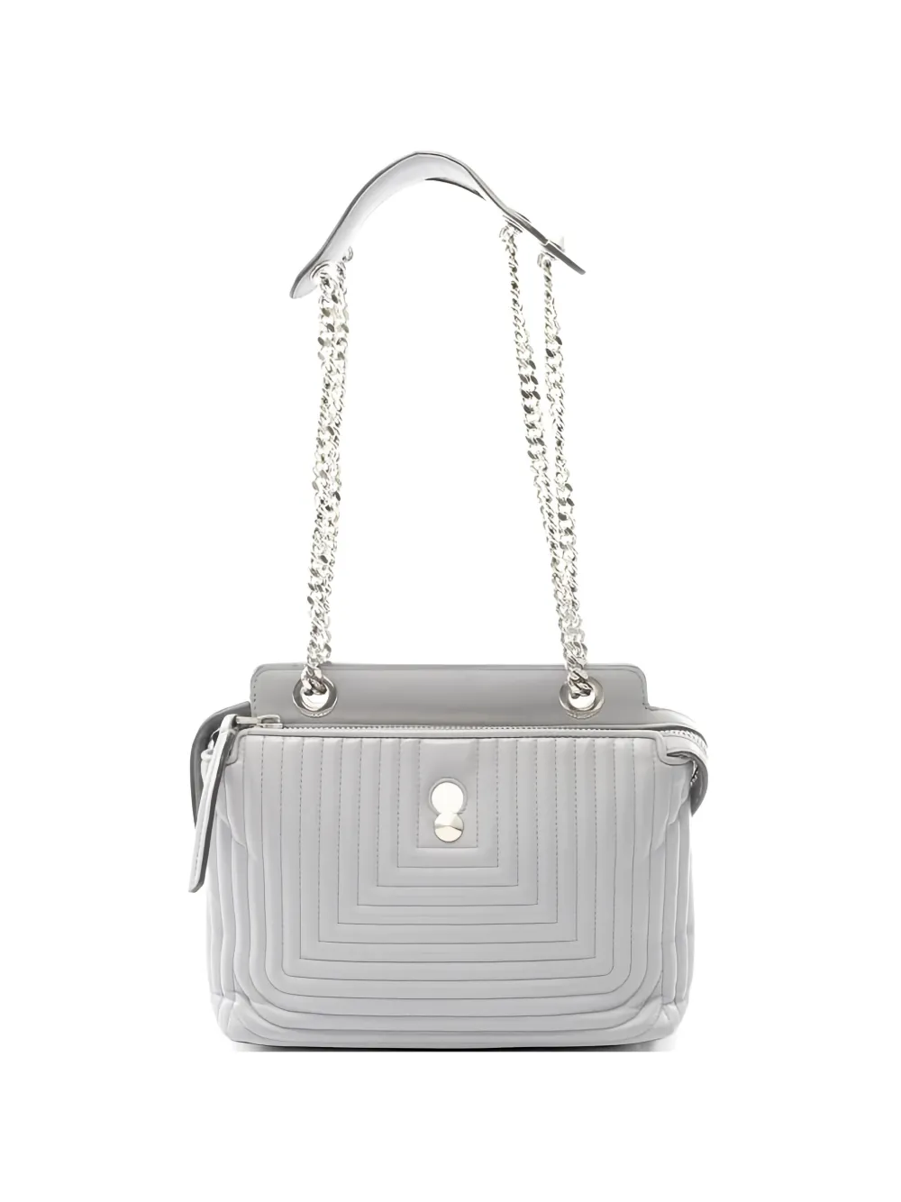 Fendi Pre-Owned 2000s DotCom Click leather shoulder bag - Grigio