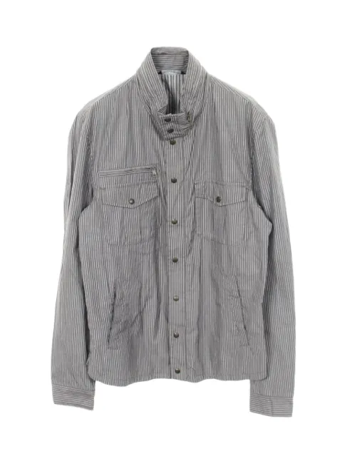 Dolce & Gabbana Pre-Owned 2010s stand-collar striped shirt jacket