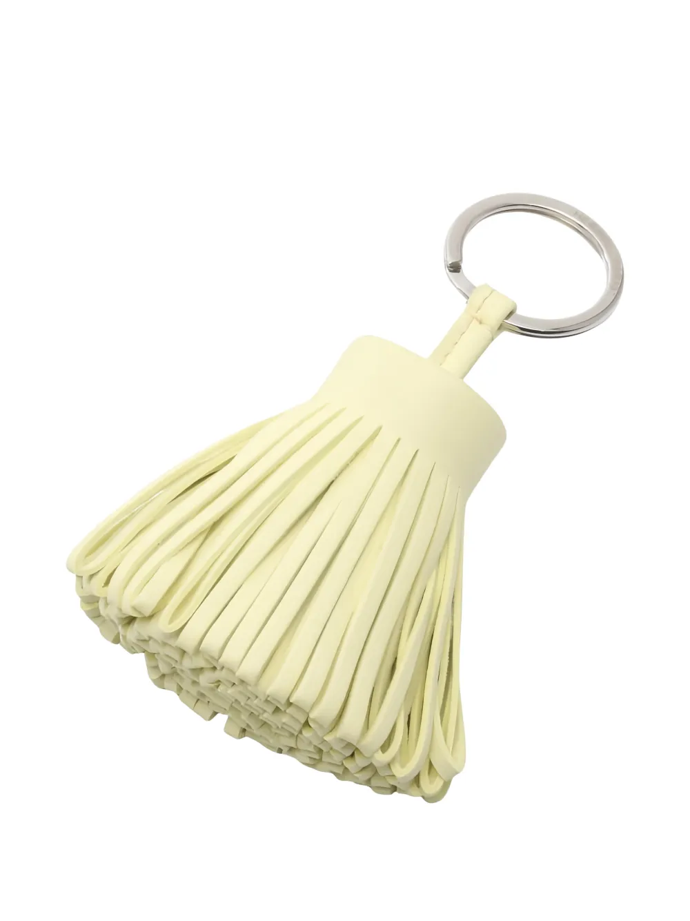 Pre-owned Hermes 2024 Carmen Jaune Milton Bag Tassel Keyring In Yellow