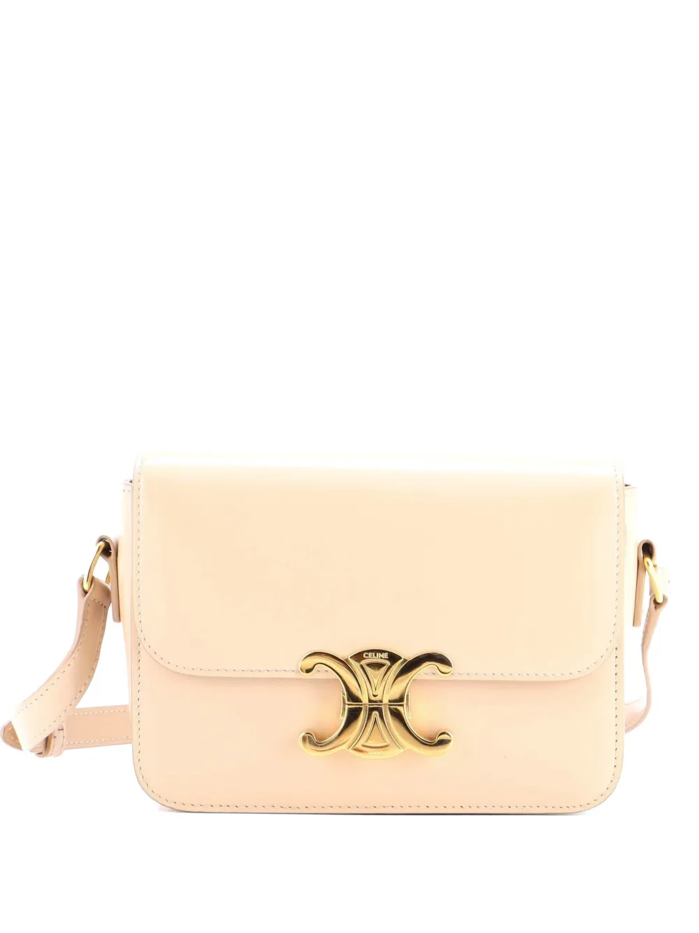 Celine Pre-Owned Triomphe Shoulder Bag Smooth Calfskin Teen crossbody bag - Toni neutri