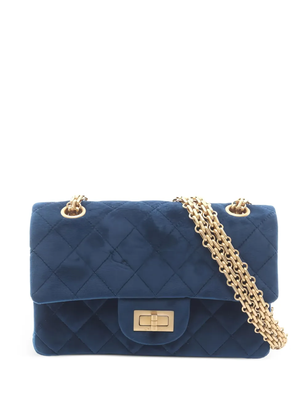 CHANEL Pre-Owned 2.55 Reissue quilted flap shoulder bag - Blu