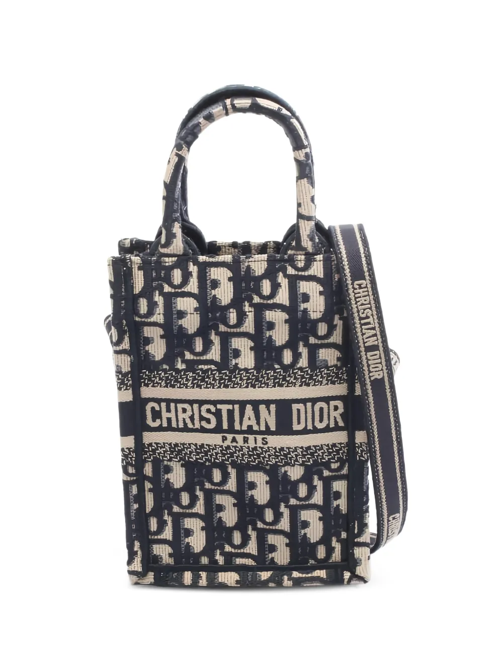 Christian Dior Pre-Owned logo-pattern tote bag - Blu