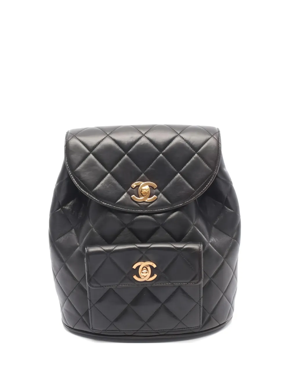 CHANEL Pre-Owned 1991-1994 Rucksack matelasse leather backpack - Nero