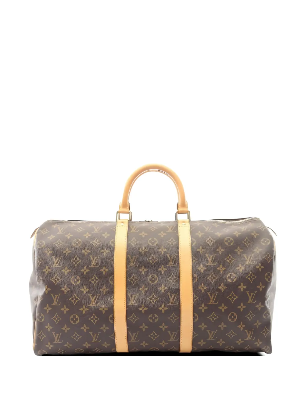Louis Vuitton Pre-Owned 2003 50 Keepall monogram luggage bag - Braun