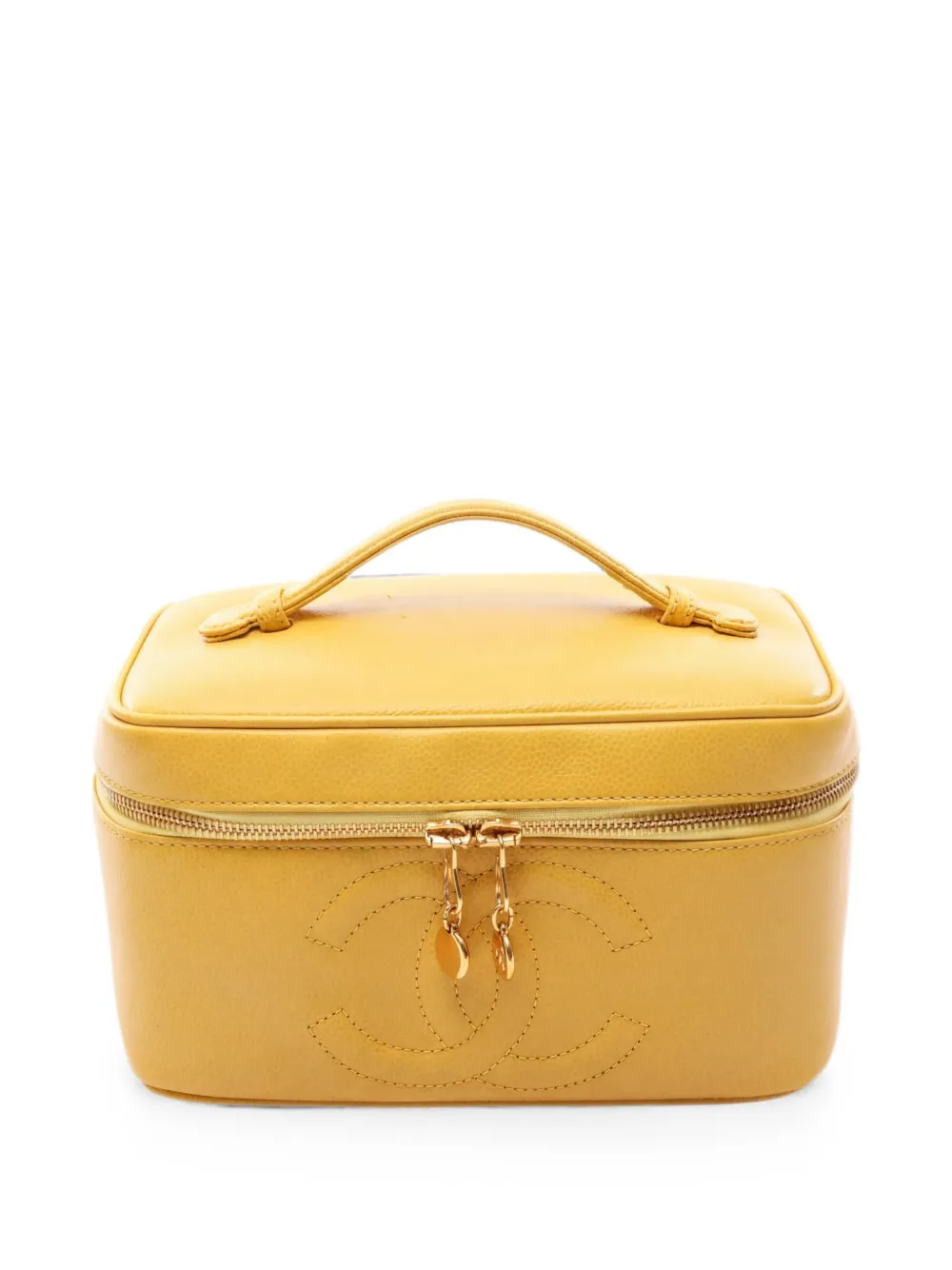 CHANEL Pre-Owned 1997-1999s Coco Mark Vanity bag - Yellow