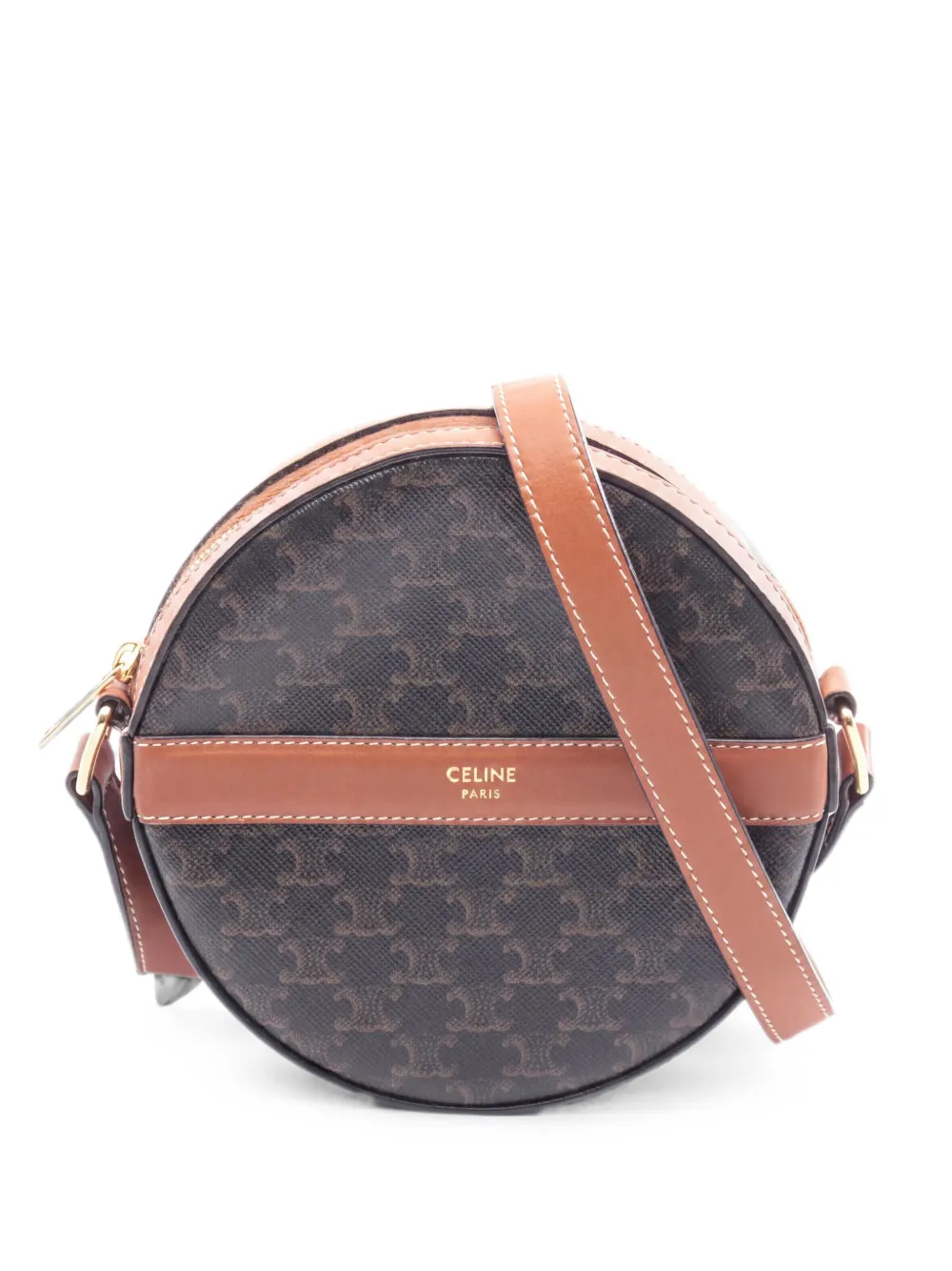 Celine Pre-Owned Borsa a spalla Triomphe anni 2010 - Nero