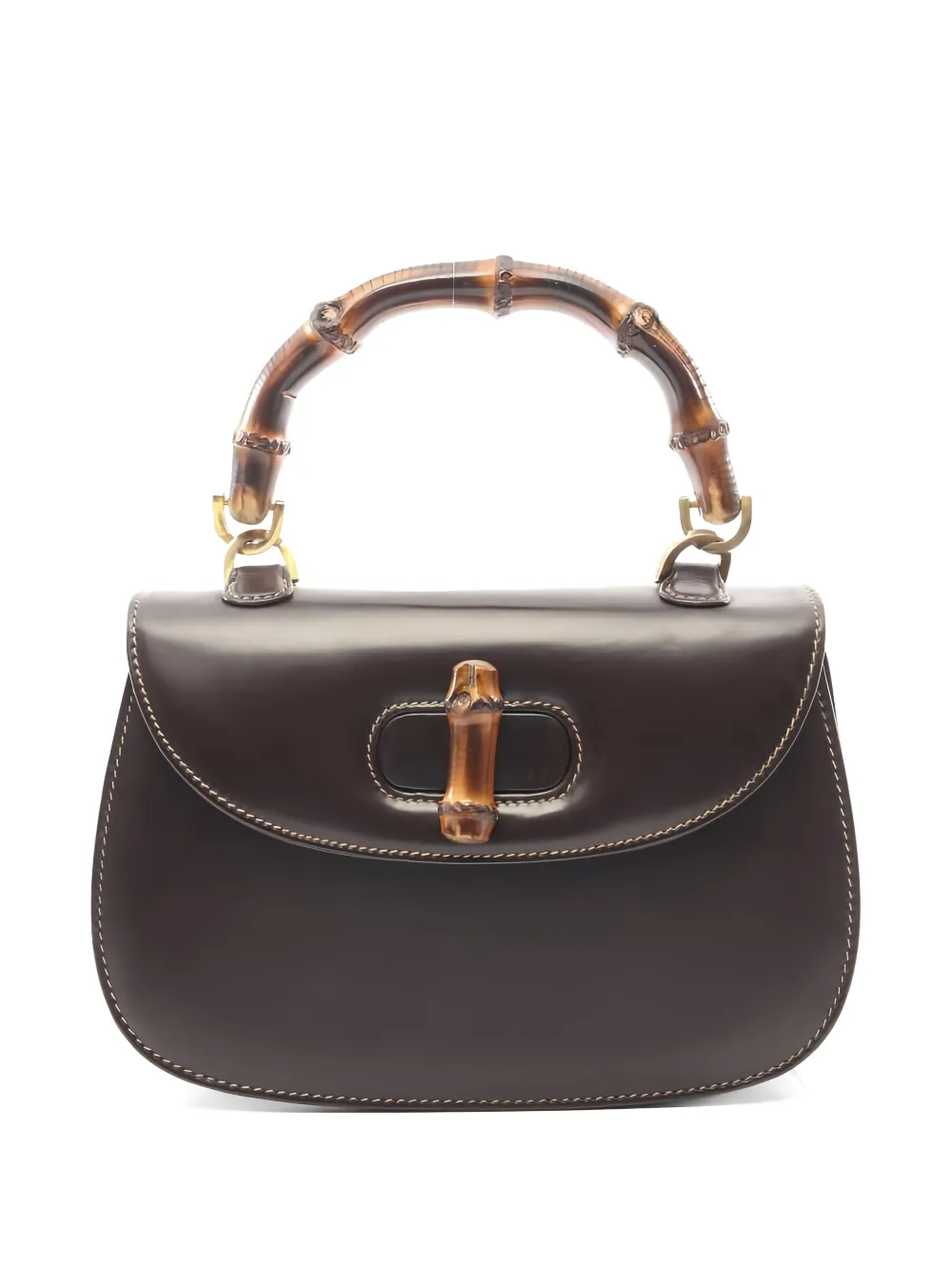 Gucci Pre-Owned 2000s bamboo leather tote bag - Marrone