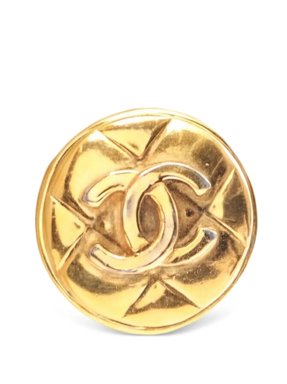CHANEL Pre-Owned 1986-1988 Coco-mark earrings - Gold