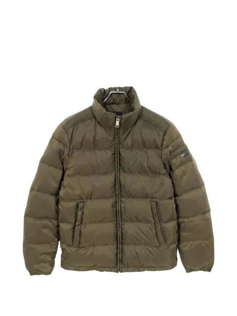Prada Pre-Owned 2000s logo-plaque down jacket