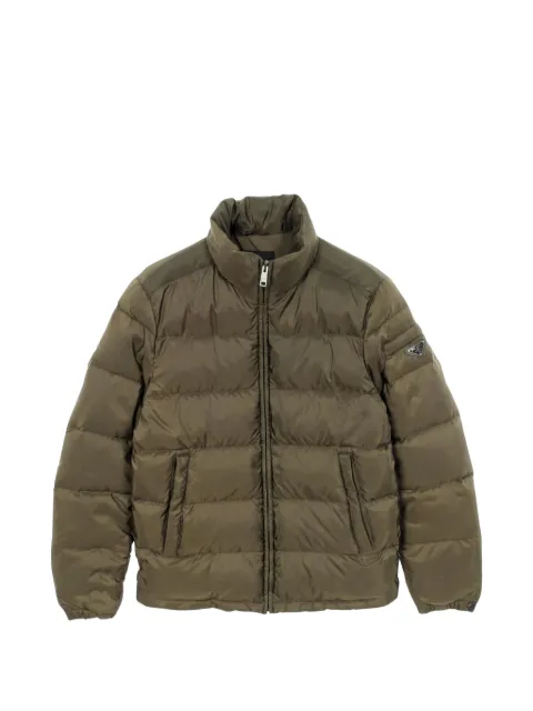 Prada Pre-Owned 2000s logo-plaque down jacket