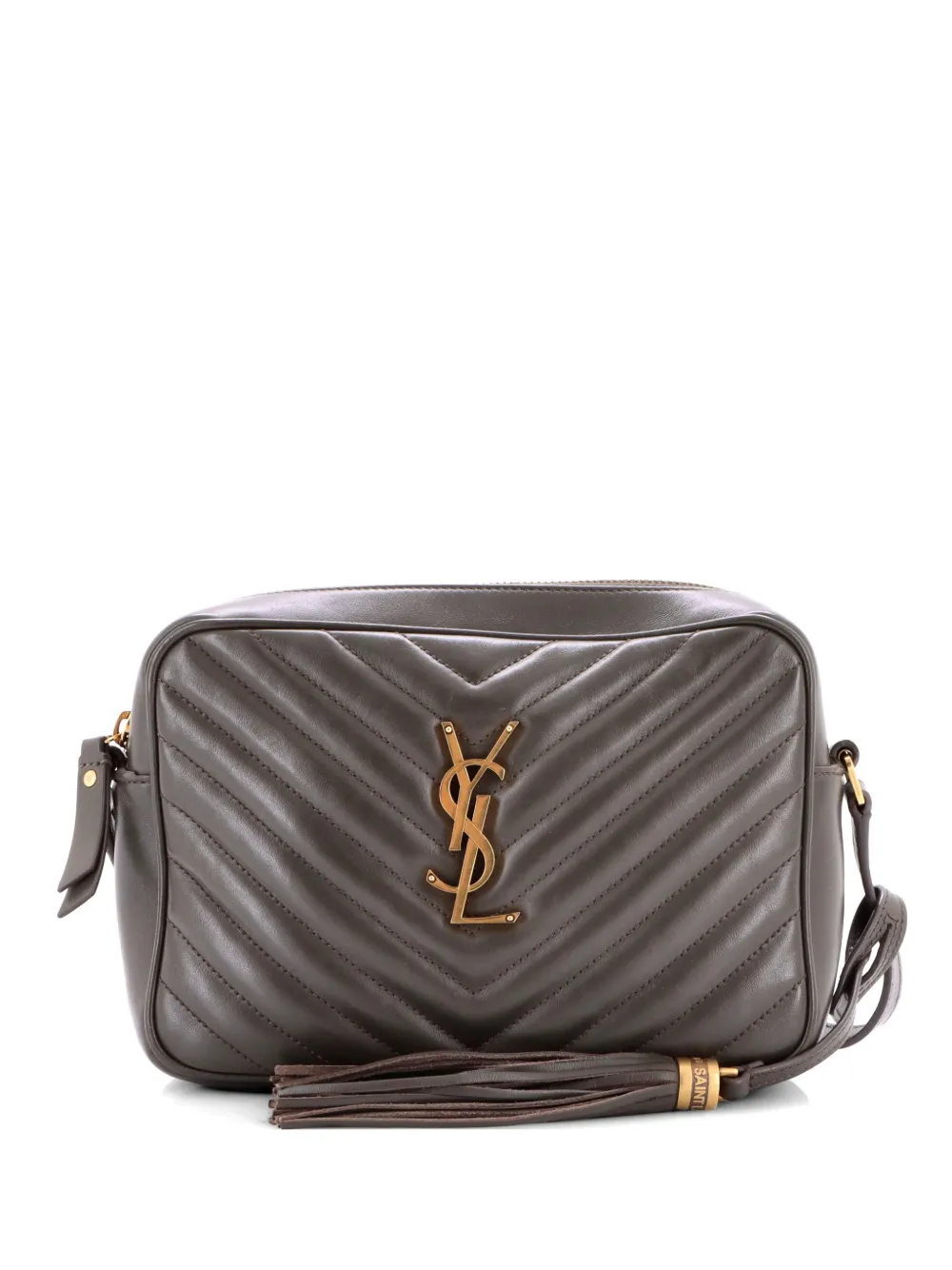 Saint Laurent Pre-Owned Lou Camera Bag Matelasse Chevron Leather Small crossbody bag - Grau