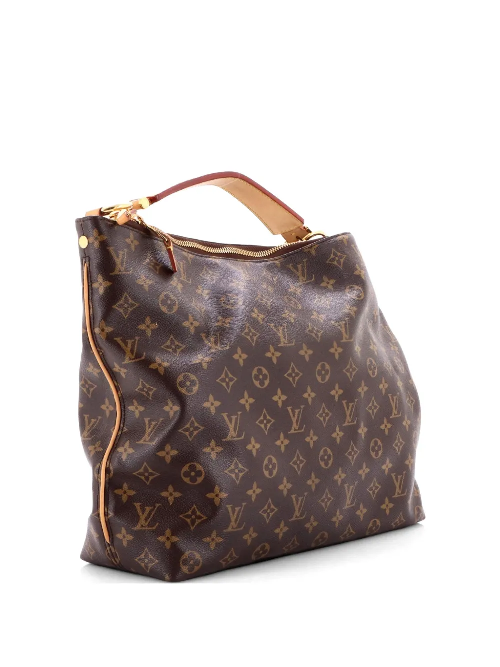Louis Vuitton Pre-Owned Sully Handbag Monogram Canvas MM hobo bag - Marrone