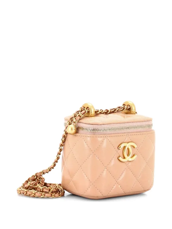 CHANEL Pre-Owned パール クラッシュ バニティケース ウィズ チェーン
