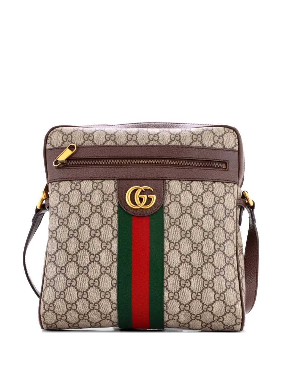 Gucci Pre-Owned Ophidia Messenger Bag GG Coated Canvas Medium crossbody bag - Marrone