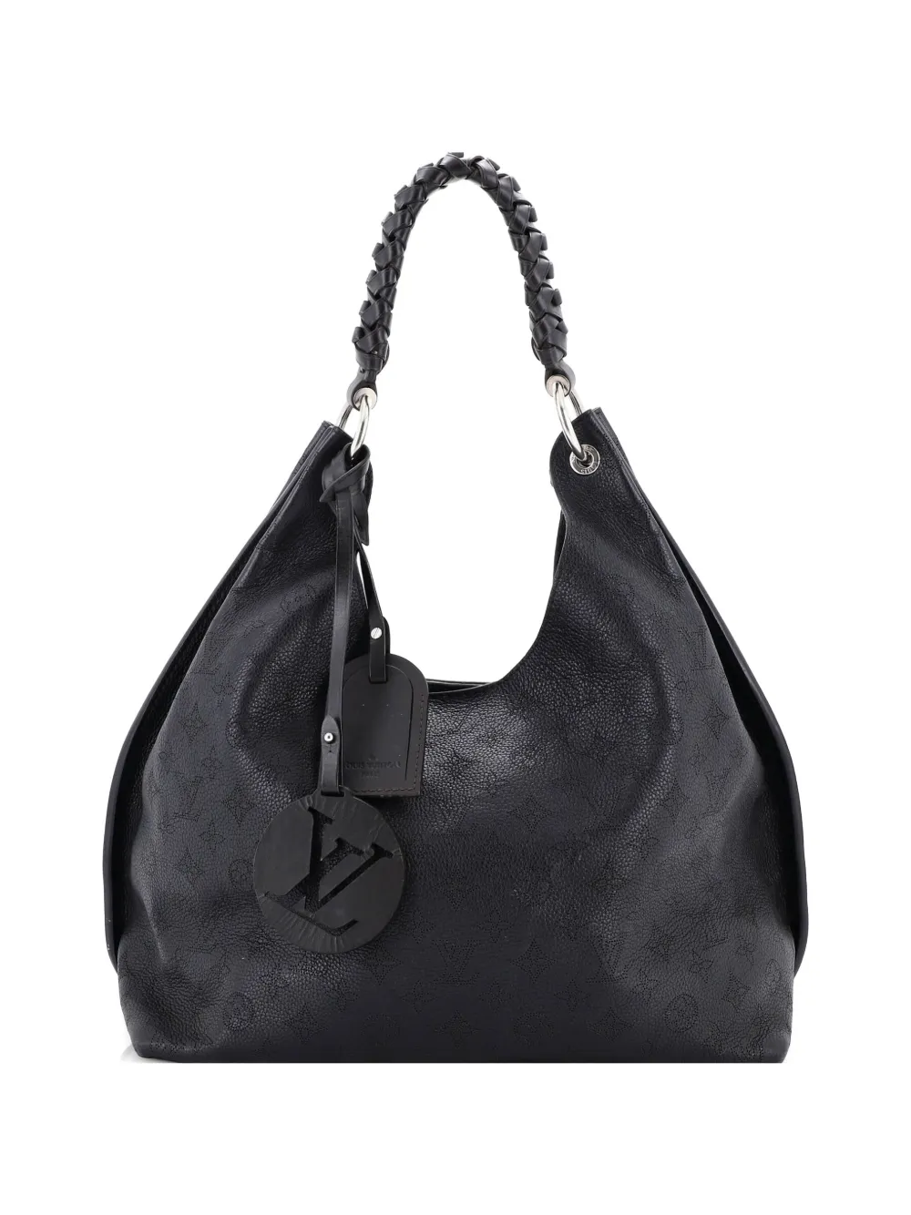 Louis Vuitton Pre-Owned Carmel Mahina Leather hobo bag - Nero