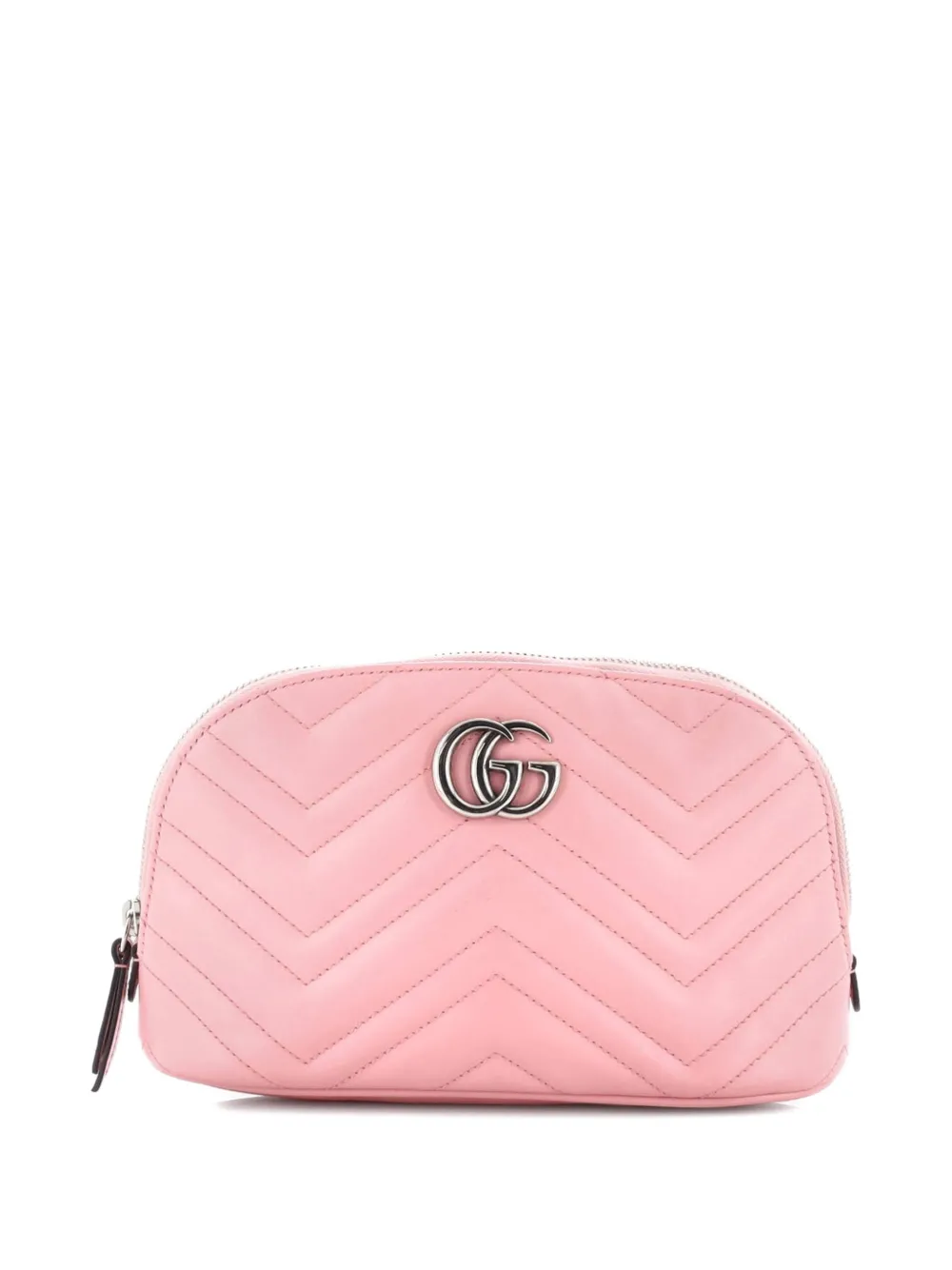 Gucci Pre-Owned GG Marmont Cosmetic Case Matelasse Leather Large pouch - Rosa