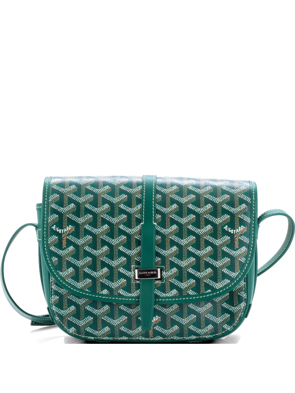 Goyard Pre-Owned Belvedere II Messenger Bag Coated Canvas PM crossbody bag - Verde
