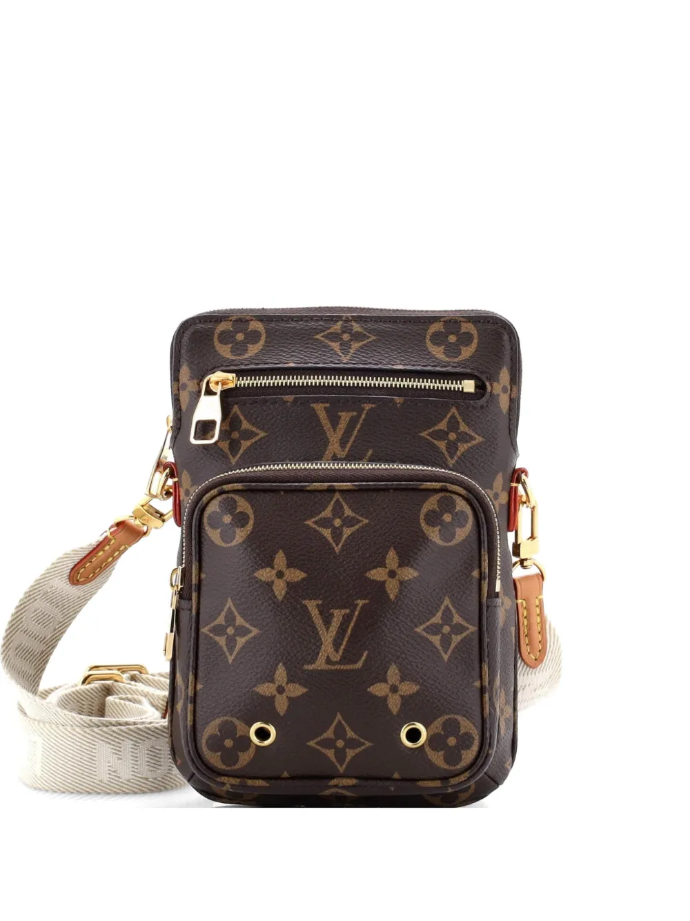 Louis Vuitton Pre-Owned Utility Phone Sleeve Bag Monogram Canvas crossbody bag - Braun