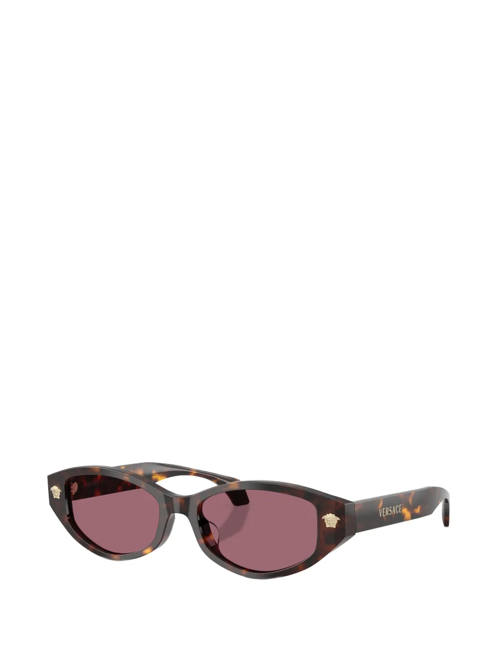 Versace Eyewear Zonnebril met cat-eye montuur Bruin