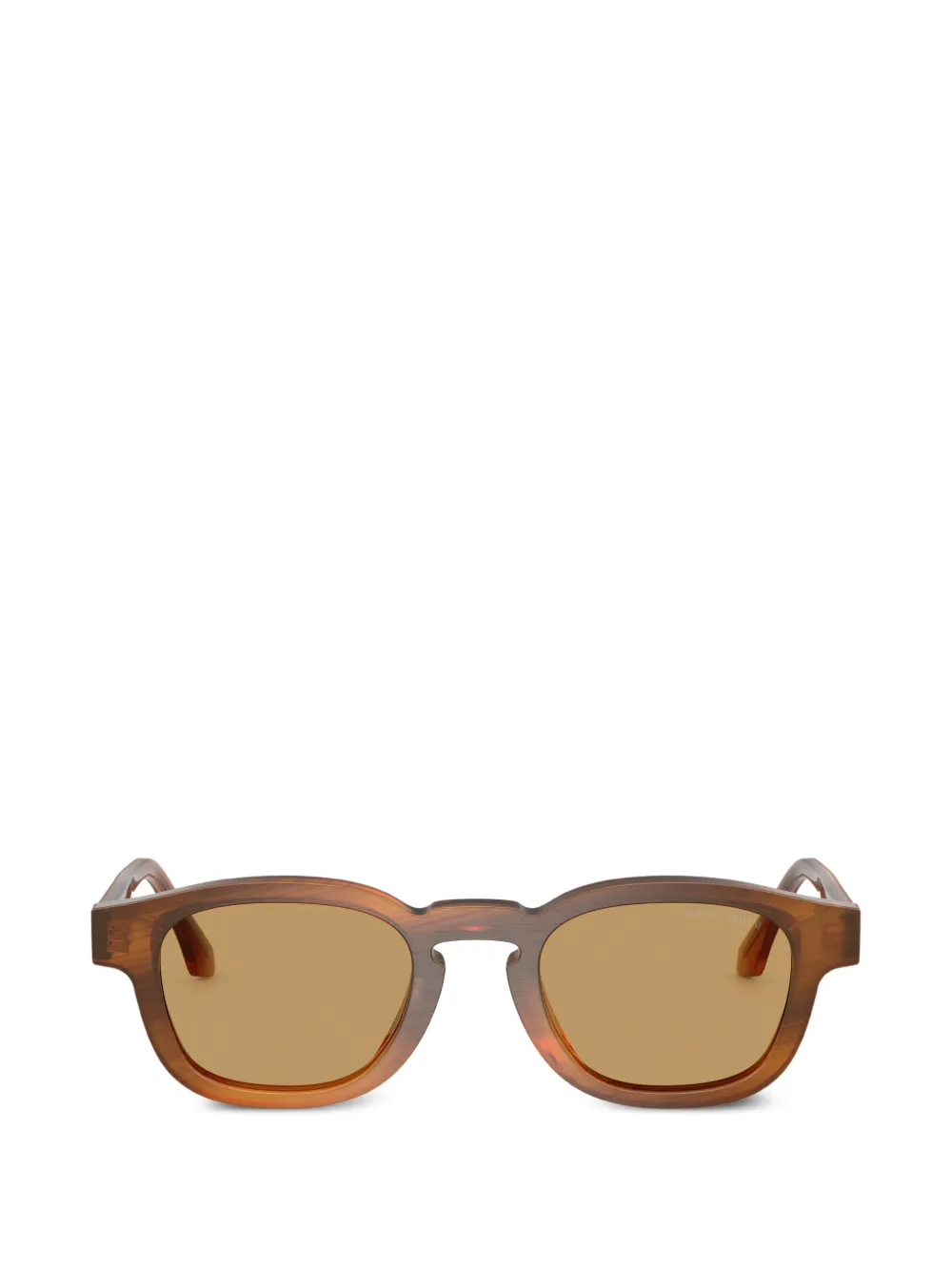 Giorgio Armani round frame sunglasses - Marrone