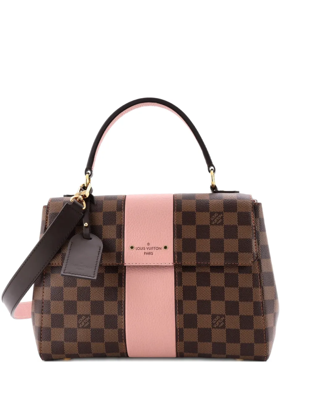 Louis Vuitton Pre-Owned Bond Street Handbag Damier with Leather MM satchel - Marrone
