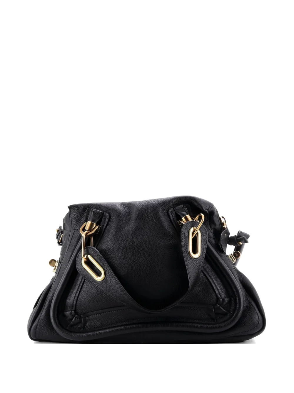 Chloé Pre-Owned Paraty Top Handle Bag Leather Medium satchel - Nero