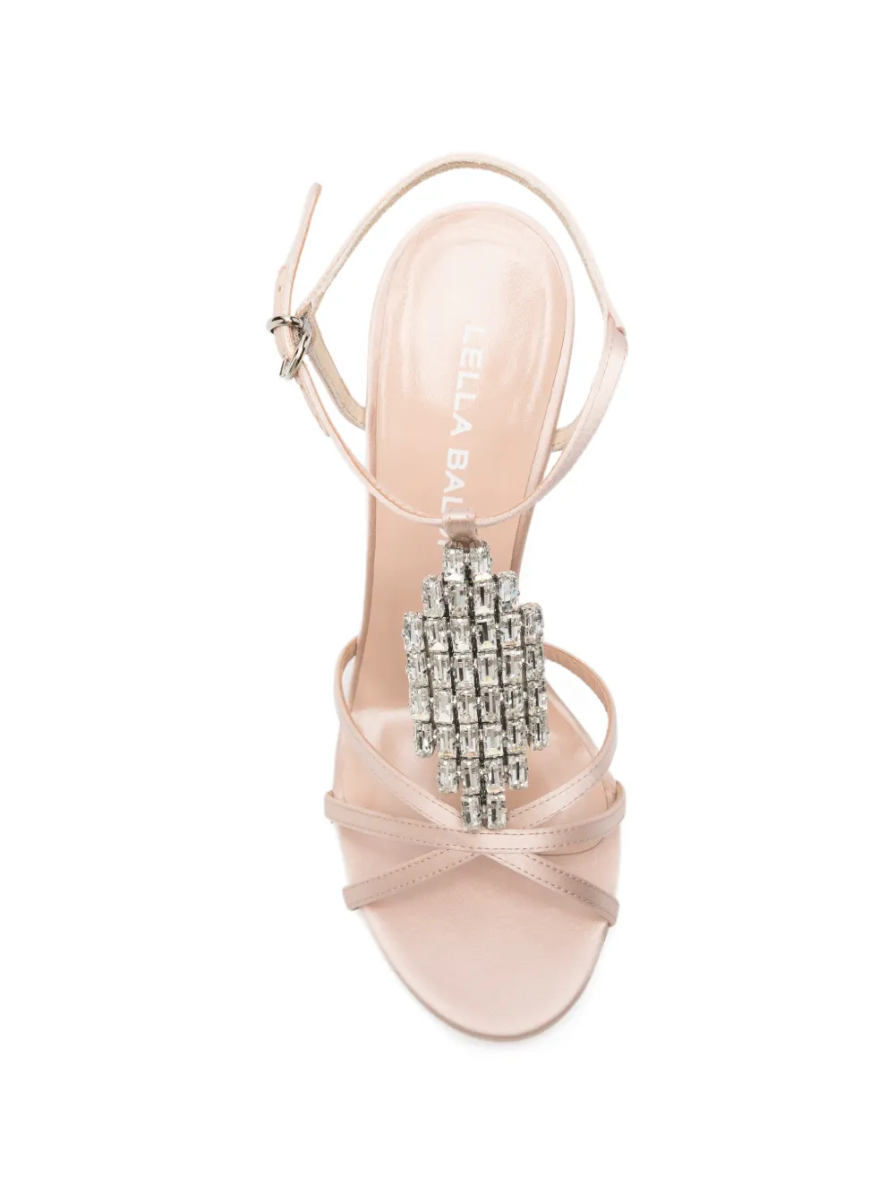 Lella Baldi Satijnen sandalen Roze
