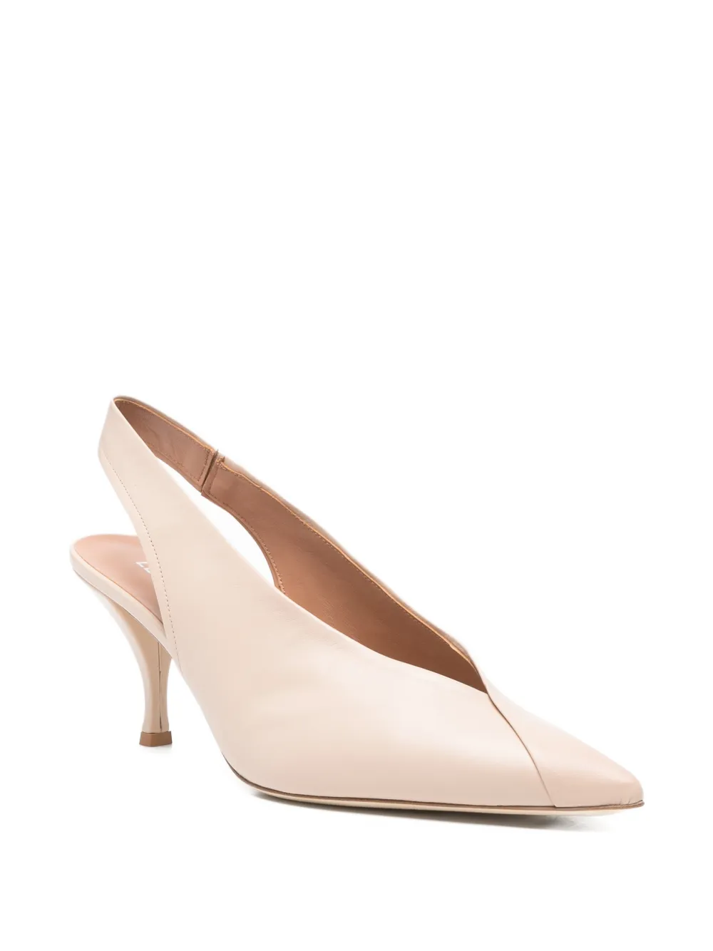Lella Baldi Pumps met spitse neus Beige
