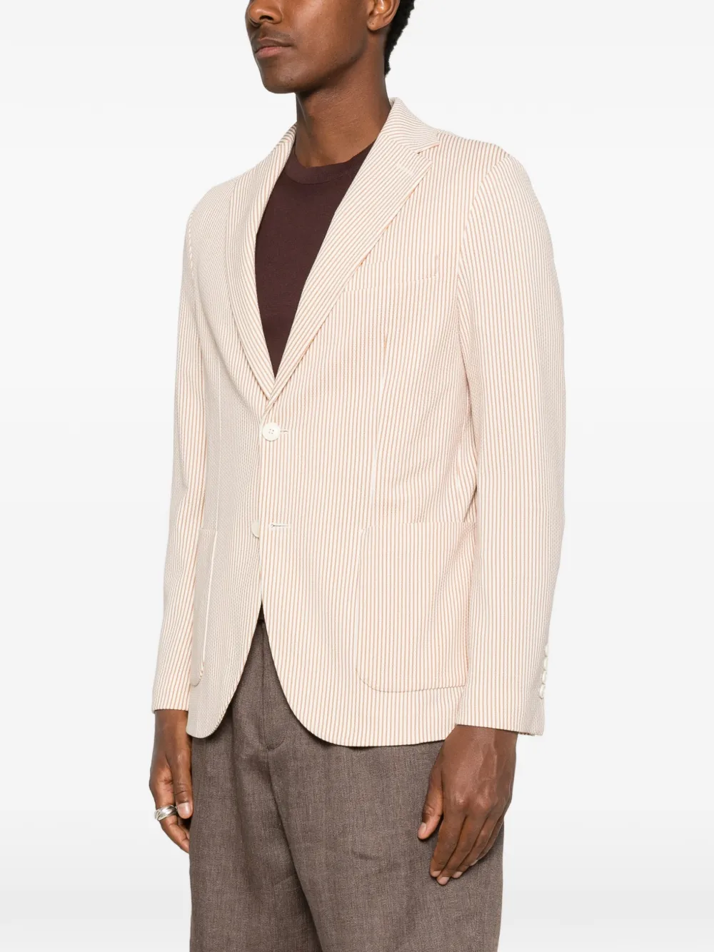 Circolo 1901 Gestreepte blazer Beige