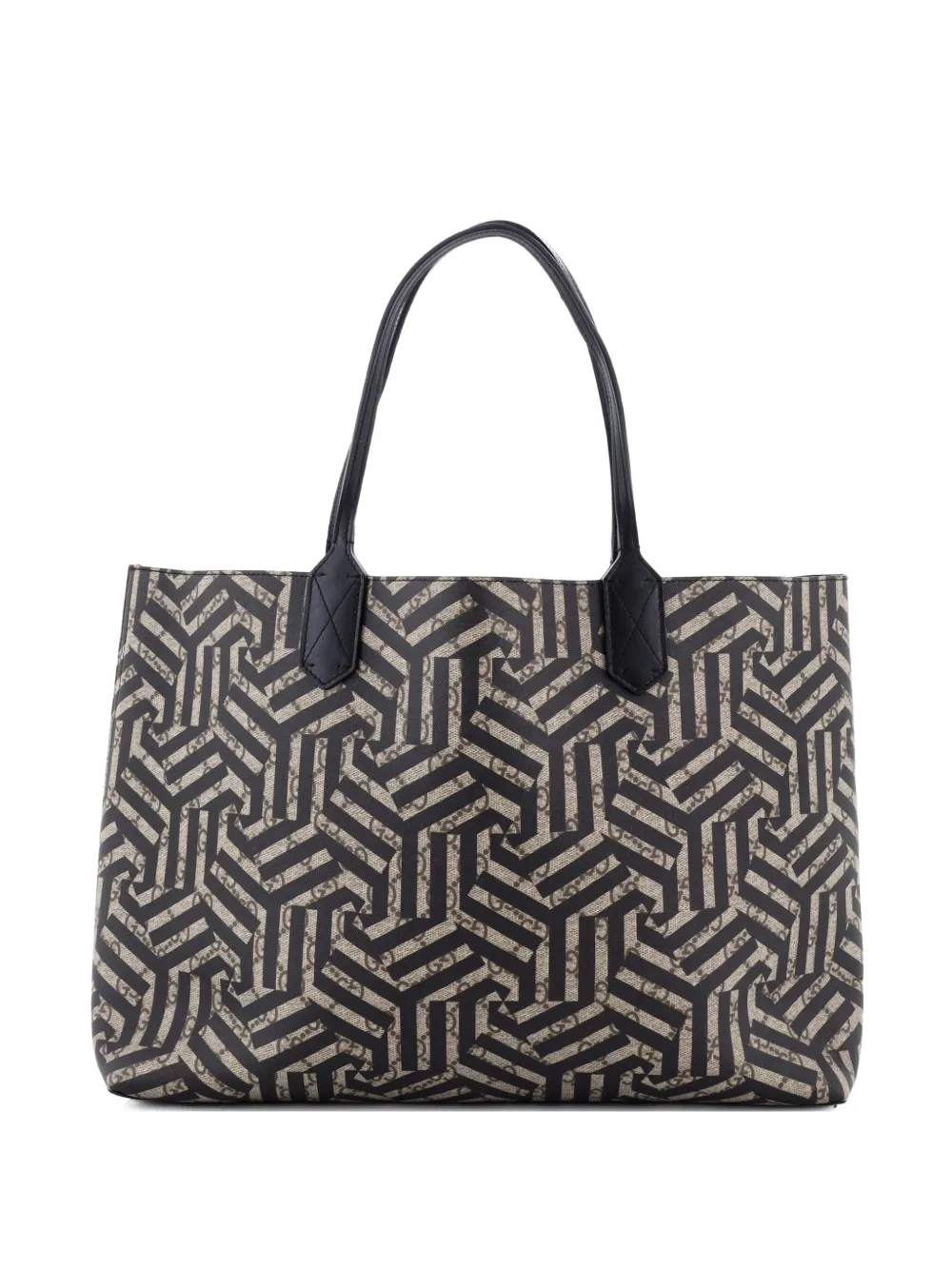 Gucci Pre-Owned Reversible Caleido GG Print Leather Medium tote bag - Nero